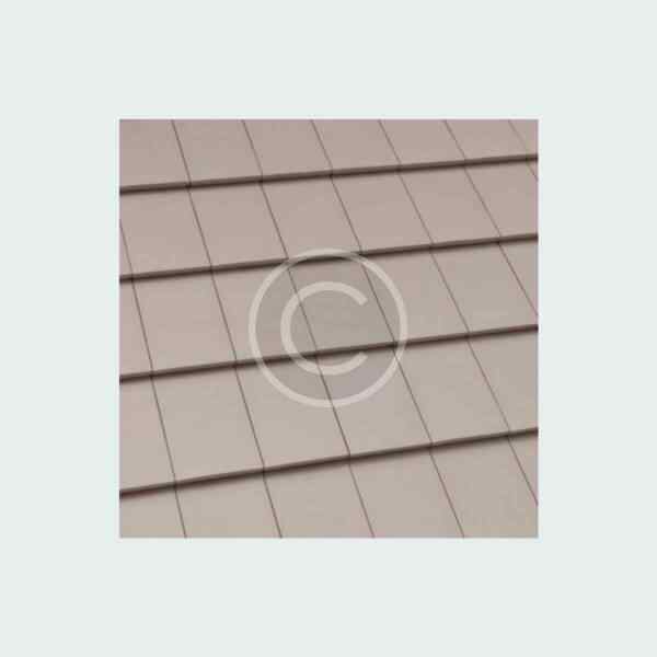 Plain concrete eaves tiles